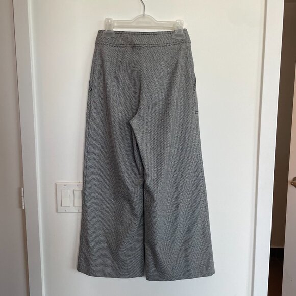 Black and White Wide Leg Pants - Picture 2 of 5